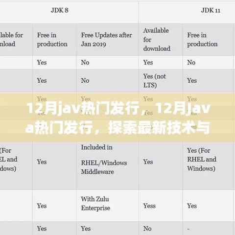 探索最新Java技术趋势,十二月热门发行与最新技术动态