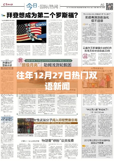 往年12月27日全球热门双语新闻盘点