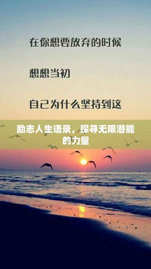 励志人生语录,探寻无限潜能的力量