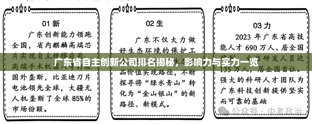 广东省自主创新公司排名揭秘,影响力与实力一览